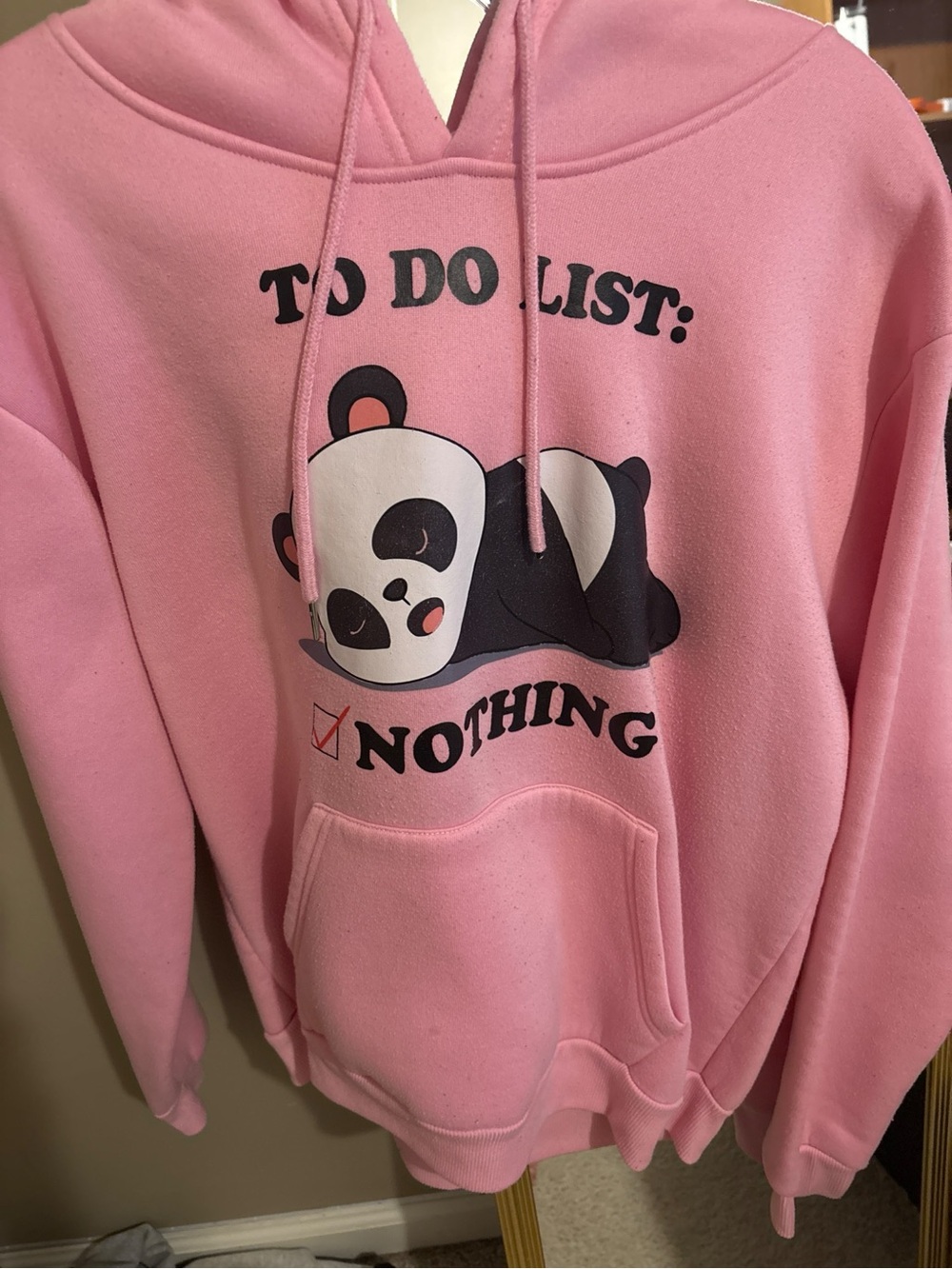 Pink Panda Graphic Hoodie Sweatshirt - Women Sweaters